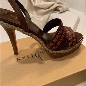 Ladies beautiful strappy stiletto heel by Cole Haan.